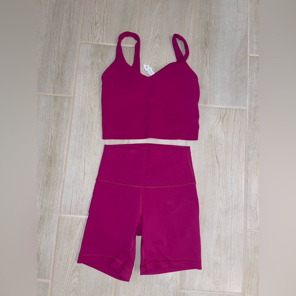 Lululemon Bike short set size 4 new with out tags never worn just tried on